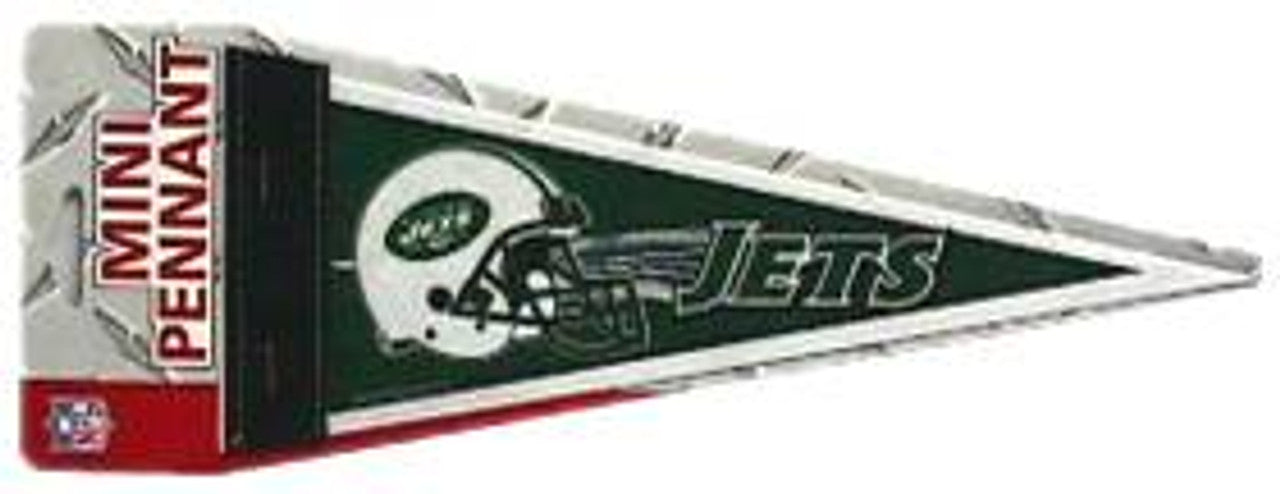 New York Jets Mini Pennant 12x30 - Sports Collectibles, Sports Memorabilia, Sports Fan Shop, Sports Gifts