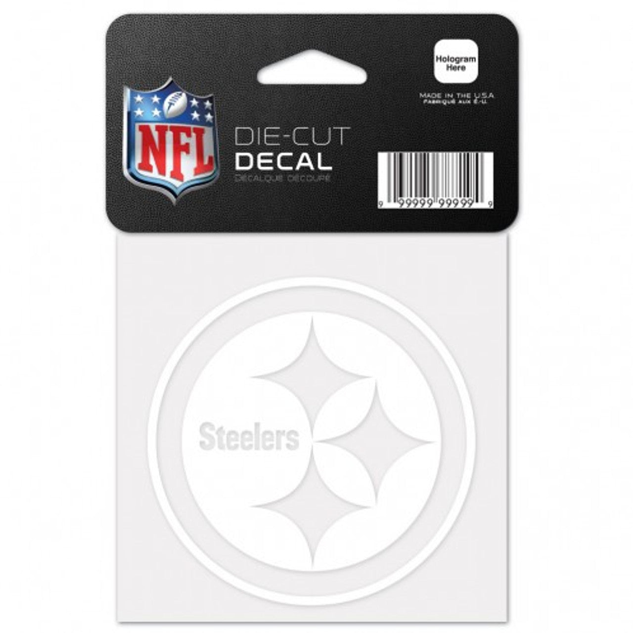 Pittsburgh Steelers Decal 4x4 Perfect Cut White - Sports Collectibles, Sports Memorabilia, Sports Fan Shop, Sports Gifts