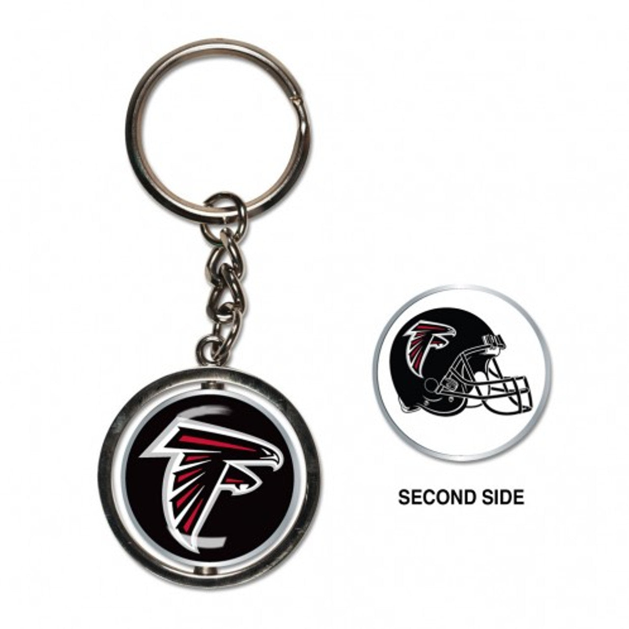 Atlanta Falcons Key Ring Spinner Style - Special Order - Sports Collectibles, Sports Memorabilia, Sports Fan Shop, Sports Gifts
