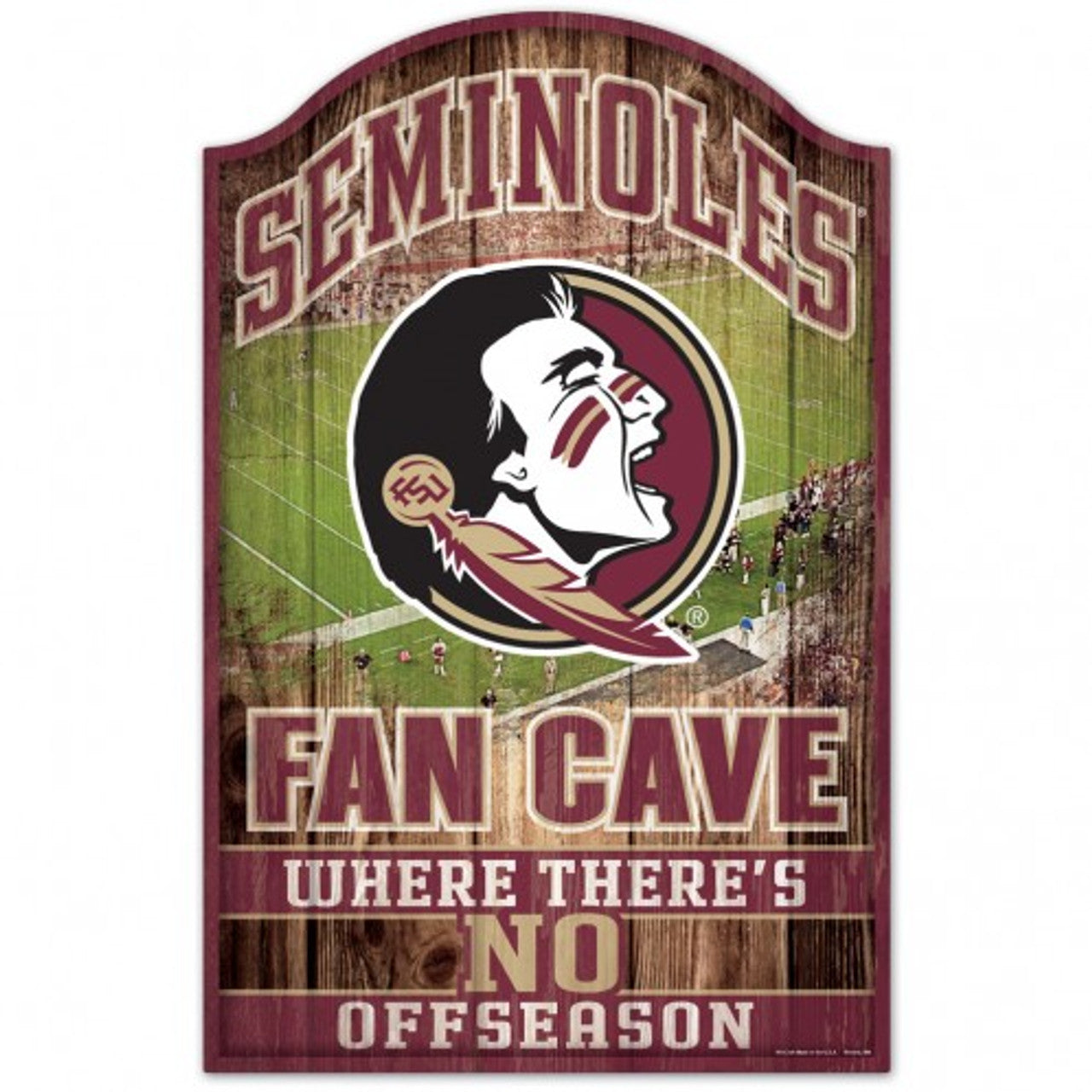 Florida State Seminoles Sign 11x17 Wood Fan Cave Design - Sports Collectibles, Sports Memorabilia, Sports Fan Shop, Sports Gifts