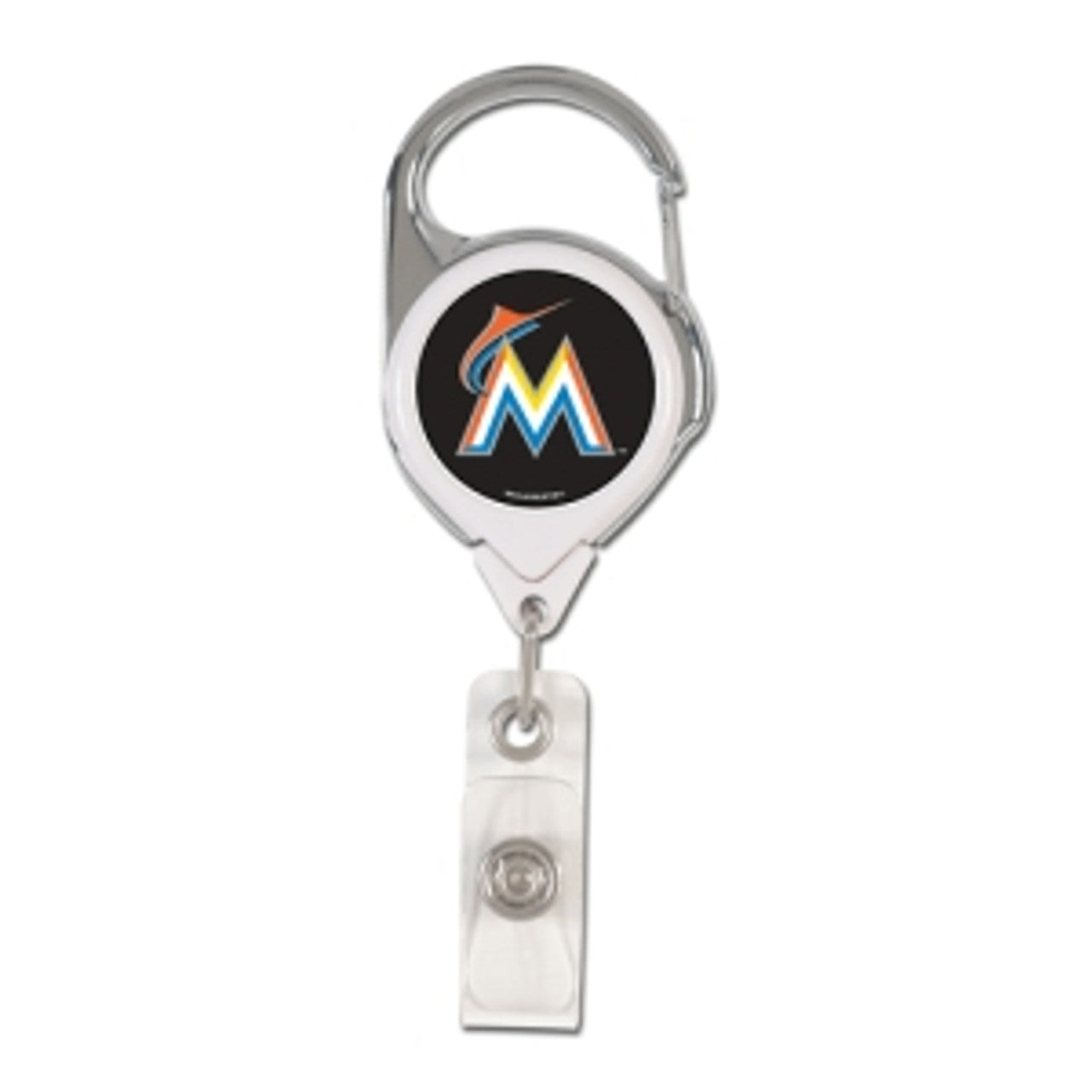 Miami Marlins Retractable Premium Badge Holder - Special Order - Sports Collectibles, Sports Memorabilia, Sports Fan Shop, Sports Gifts