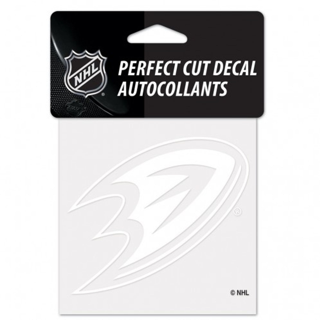 Anaheim Ducks Decal 4x4 Perfect Cut White - Sports Collectibles, Sports Memorabilia, Sports Fan Shop, Sports Gifts