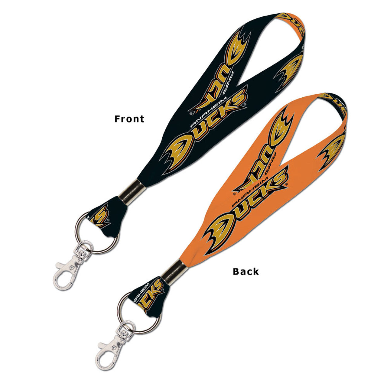 Anaheim Ducks Key Strap 1 Inch - Special Order - Sports Collectibles, Sports Memorabilia, Sports Fan Shop, Sports Gifts