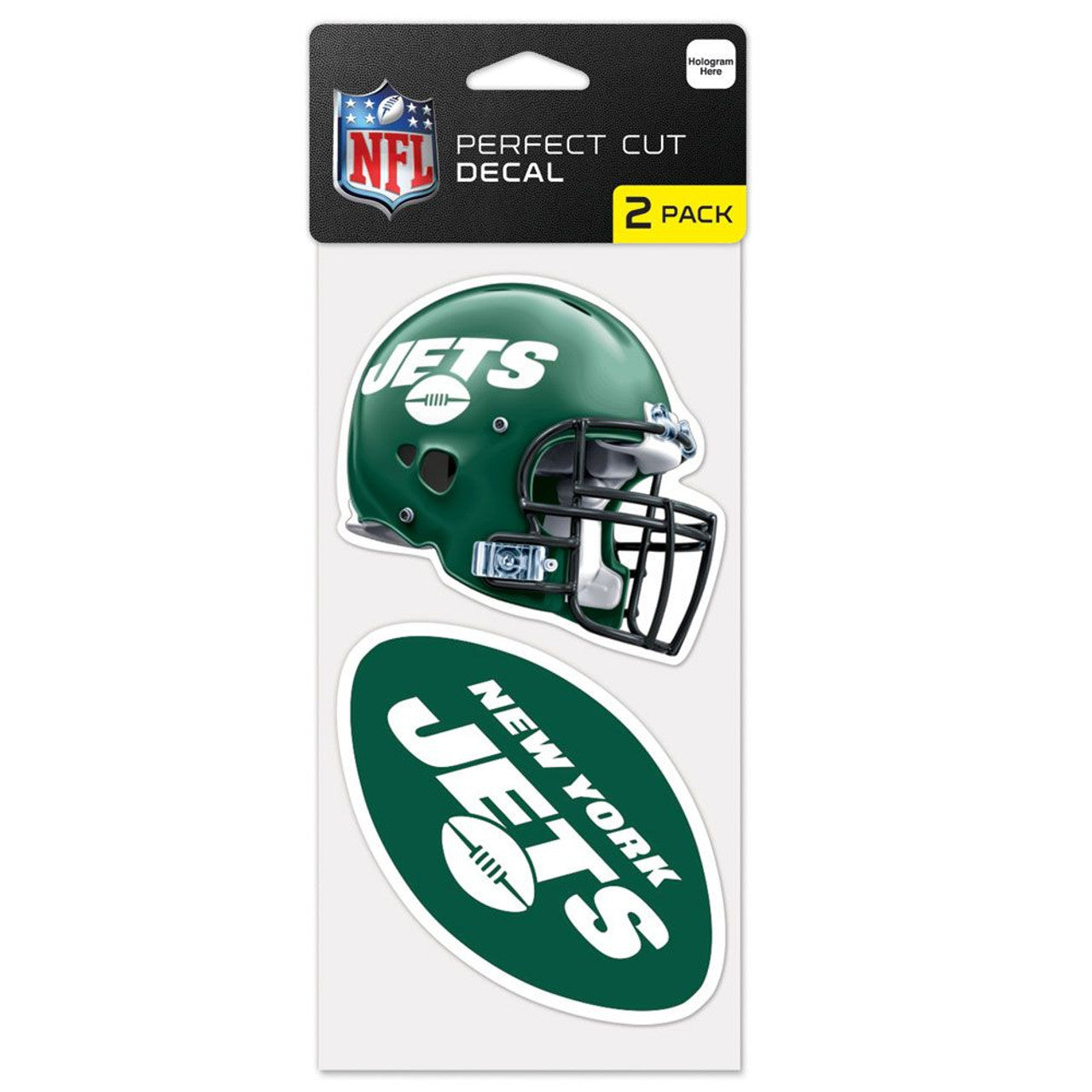 New York Jets Decal 4x4 Perfect Cut Set of 2 - Special Order - Sports Collectibles, Sports Memorabilia, Sports Fan Shop, Sports Gifts