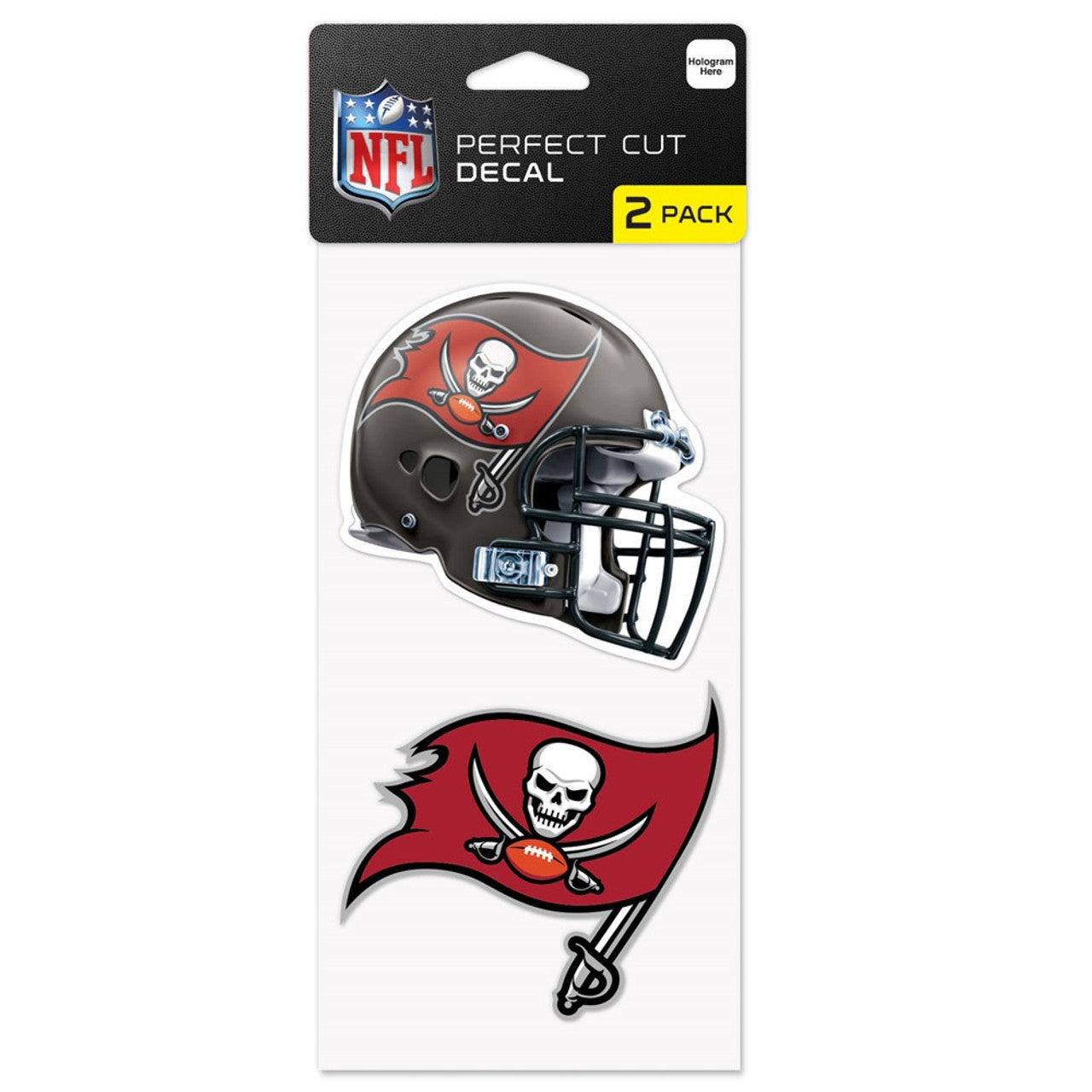 Tampa Bay Buccaneers Decal 4x4 Perfect Cut Set of 2 - Sports Collectibles, Sports Memorabilia, Sports Fan Shop, Sports Gifts