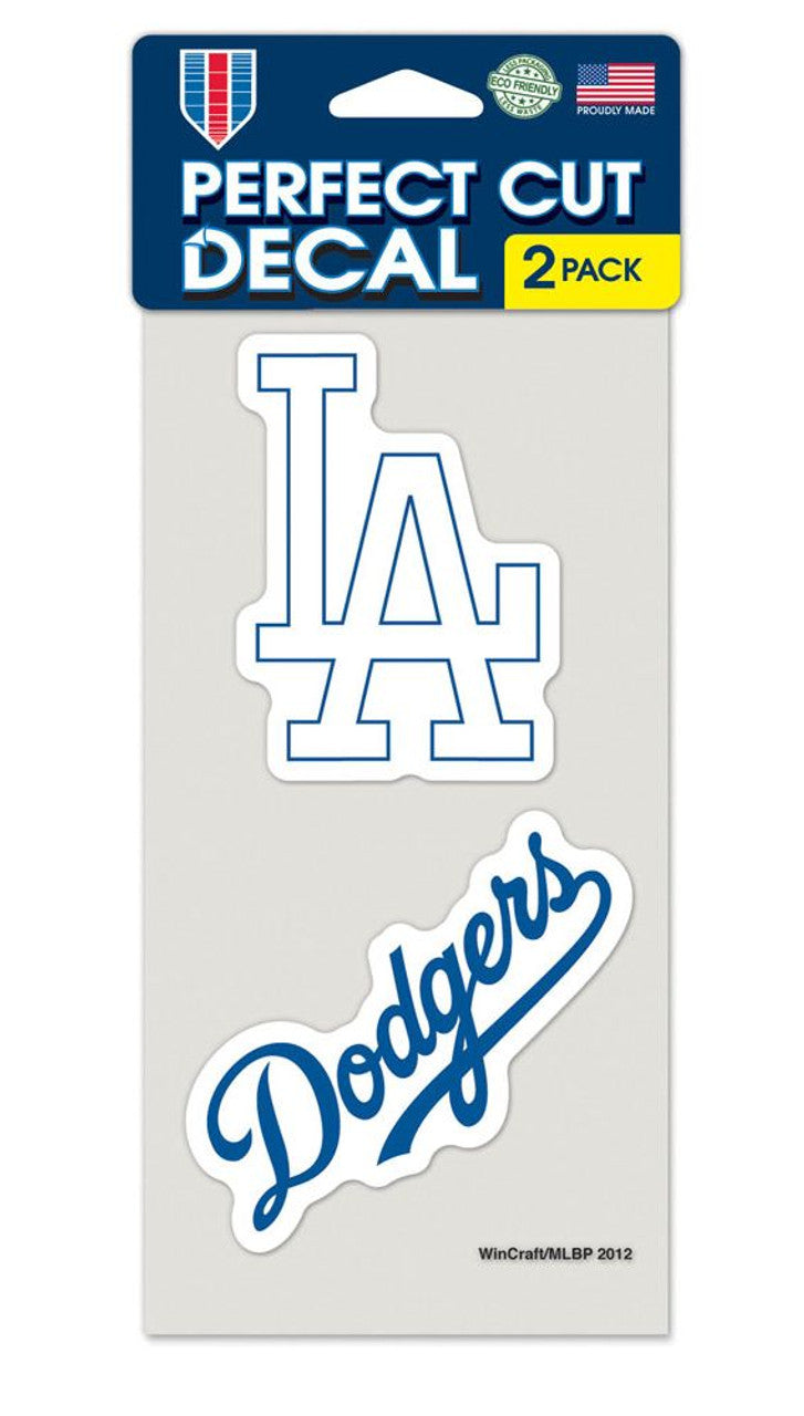 Los Angeles Dodgers Set of 2 Die Cut Decals - Sports Collectibles, Sports Memorabilia, Sports Fan Shop, Sports Gifts
