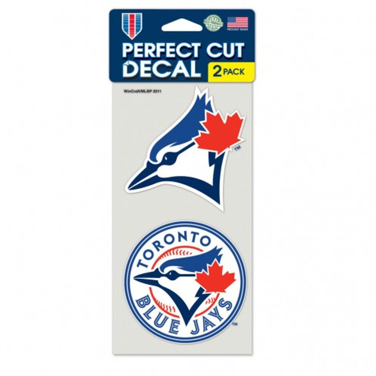 Toronto Blue Jays Decal 4x4 Die Cut Set of 2 - Sports Collectibles, Sports Memorabilia, Sports Fan Shop, Sports Gifts