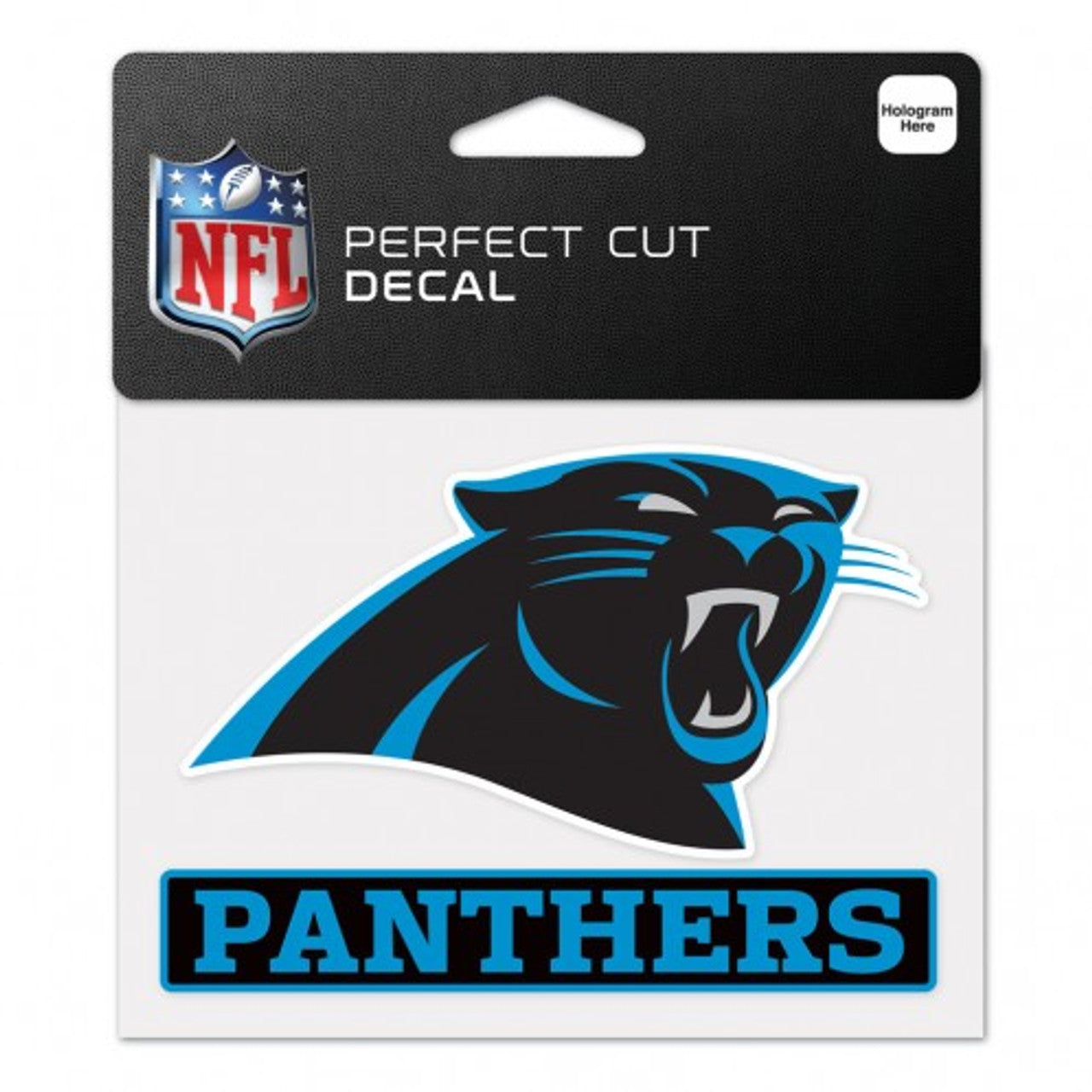 Carolina Panthers Decal 4.5x5.75 Perfect Cut Color - Sports Collectibles, Sports Memorabilia, Sports Fan Shop, Sports Gifts