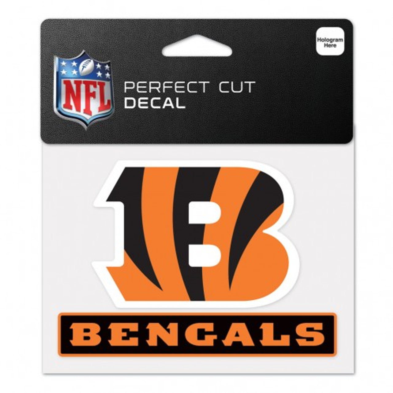 Cincinnati Bengals Decal 4.5x5.75 Perfect Cut Color - Special Order - Sports Collectibles, Sports Memorabilia, Sports Fan Shop, Sports Gifts