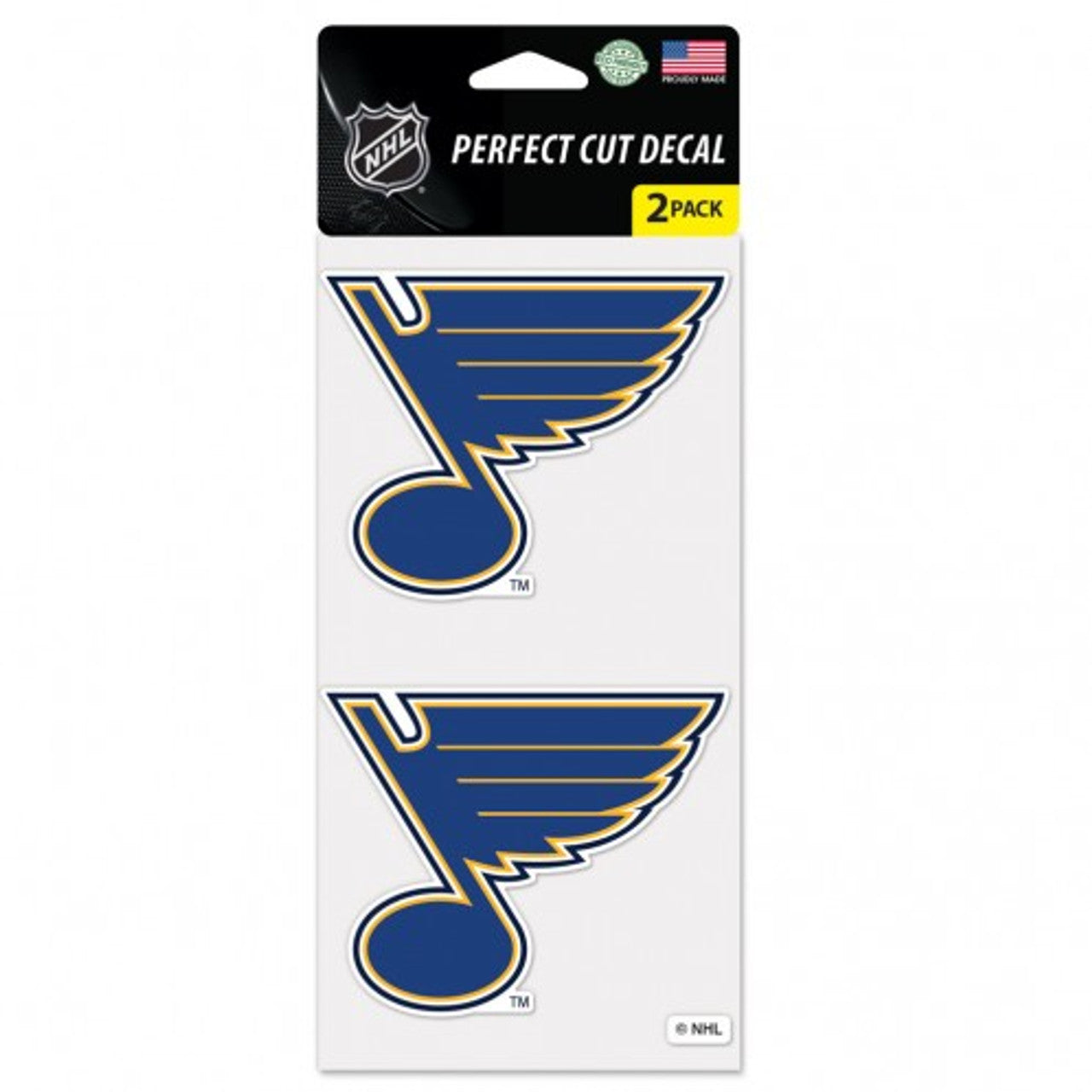 St. Louis Blues Decal 4x4 Perfect Cut Set of 2 - Sports Collectibles, Sports Memorabilia, Sports Fan Shop, Sports Gifts