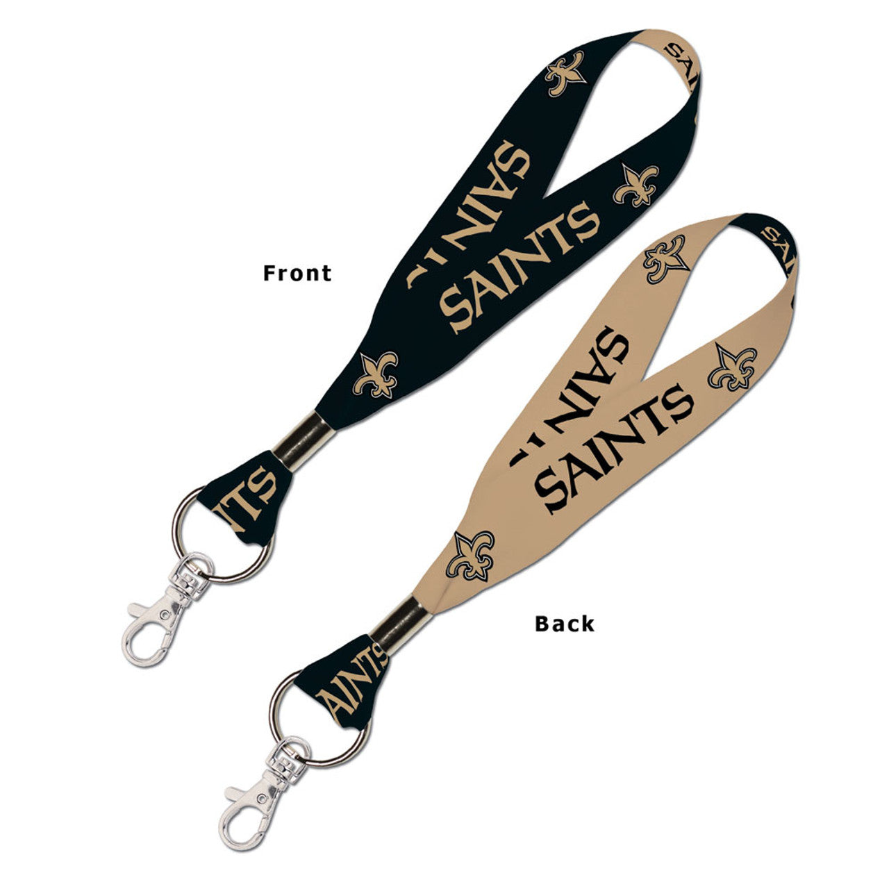 New Orleans Saints Key Strap 1 Inch - Sports Collectibles, Sports Memorabilia, Sports Fan Shop, Sports Gifts