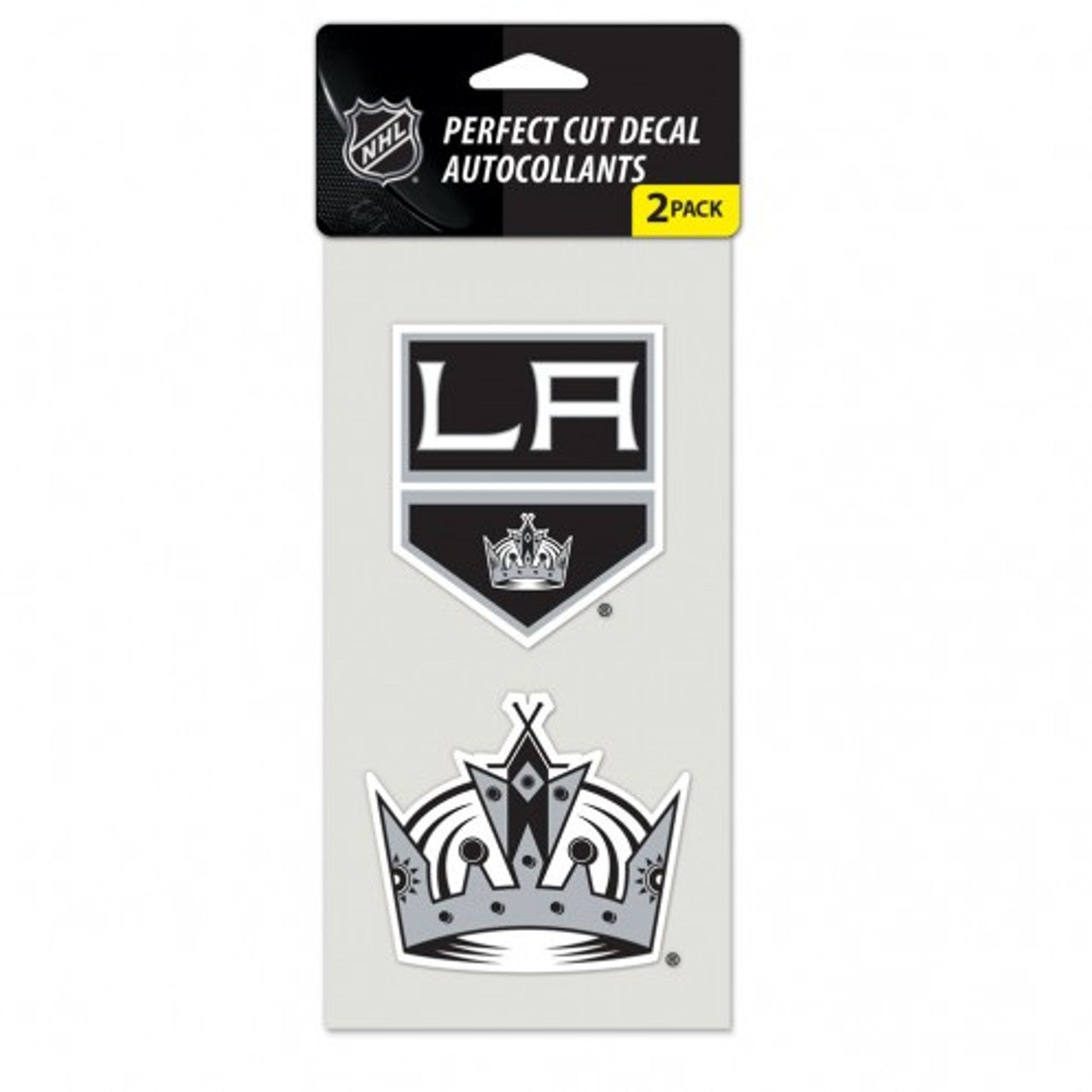 Los Angeles Kings Decal 4x4 Perfect Cut Set of 2 - Special Order - Sports Collectibles, Sports Memorabilia, Sports Fan Shop, Sports Gifts