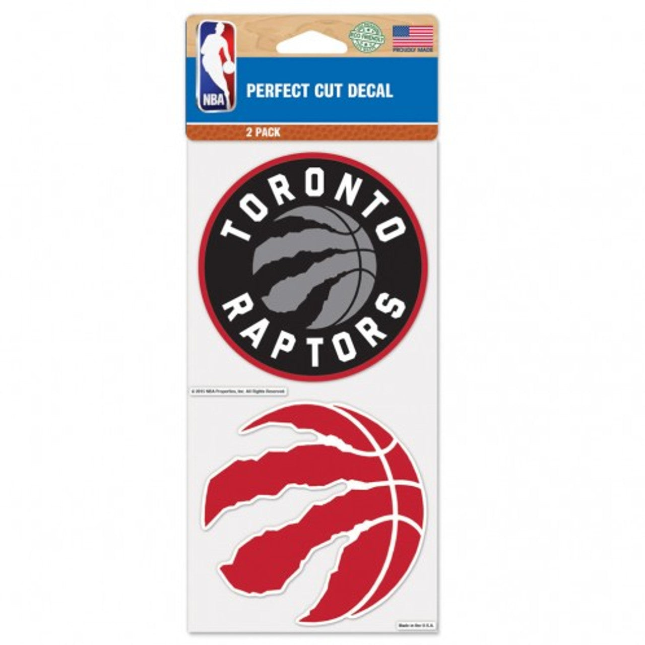 Toronto Raptors Decal 4x4 Perfect Cut Set of 2 - Sports Collectibles, Sports Memorabilia, Sports Fan Shop, Sports Gifts