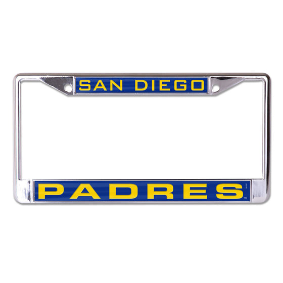 San Diego Padres License Plate Frame - Inlaid - Special Order - Sports Collectibles, Sports Memorabilia, Sports Fan Shop, Sports Gifts