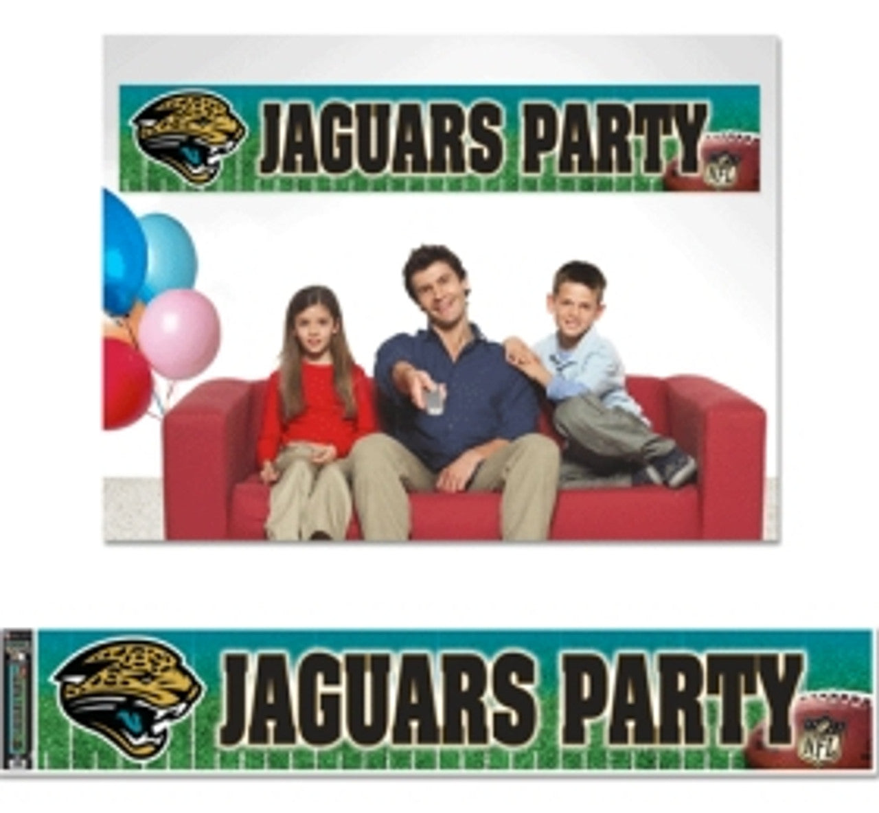 Jacksonville Jaguars Banner 12x65 Party Style CO - Sports Collectibles, Sports Memorabilia, Sports Fan Shop, Sports Gifts