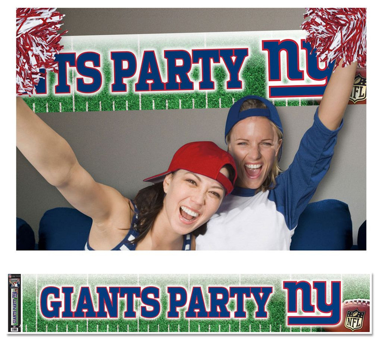 New York Giants Banner 12x65 Party Style CO - Sports Collectibles, Sports Memorabilia, Sports Fan Shop, Sports Gifts