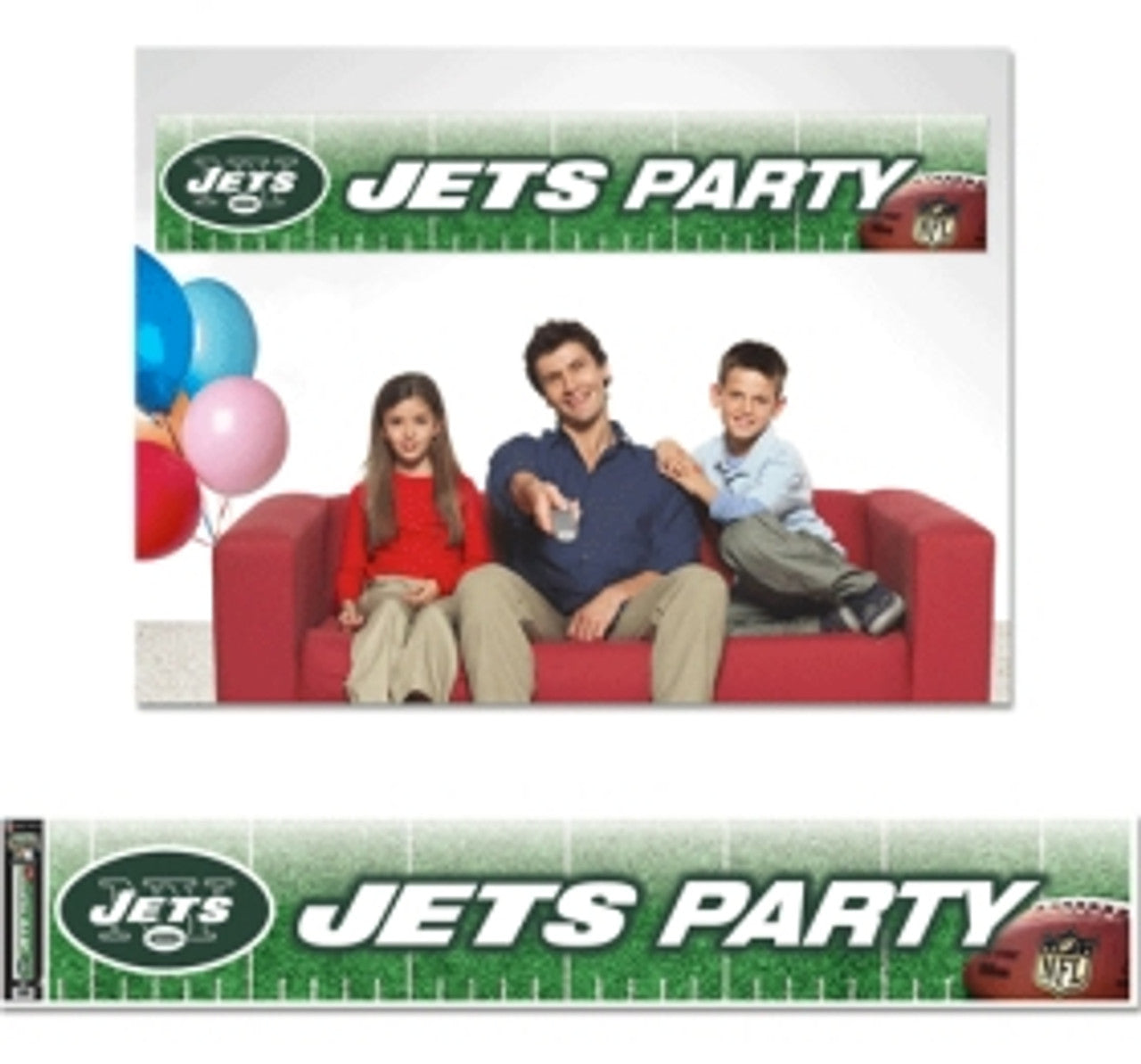 New York Jets Banner 12x65 Party Style CO - Sports Collectibles, Sports Memorabilia, Sports Fan Shop, Sports Gifts