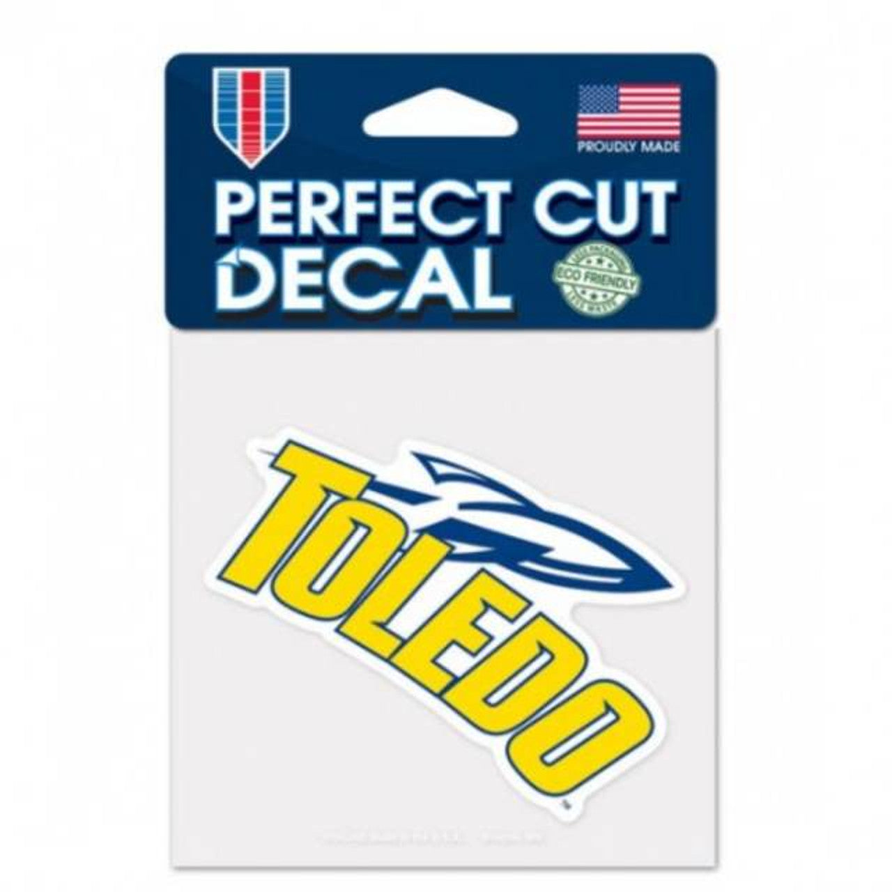 Toledo Rockets Decal 4x4 Perfect Cut Color - Sports Collectibles, Sports Memorabilia, Sports Fan Shop, Sports Gifts