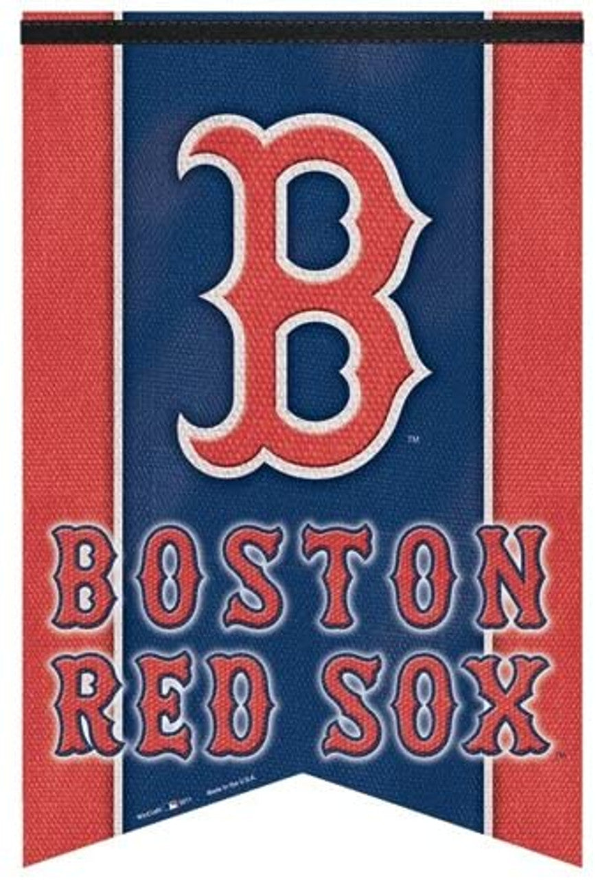 Boston Red Sox Banner 17x26 Pennant Style Premium Felt - Sports Collectibles, Sports Memorabilia, Sports Fan Shop, Sports Gifts