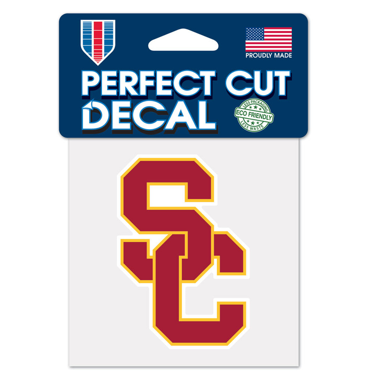 USC Trojans Decal 4x4 Perfect Cut Color - Sports Collectibles, Sports Memorabilia, Sports Fan Shop, Sports Gifts