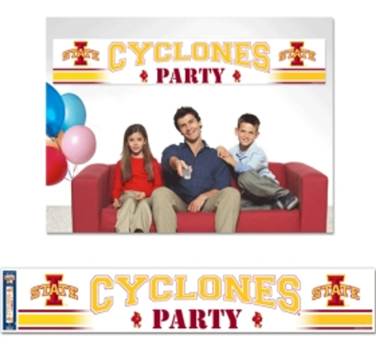 Iowa State Cyclones Banner 12x65 Party Style CO - Sports Collectibles, Sports Memorabilia, Sports Fan Shop, Sports Gifts