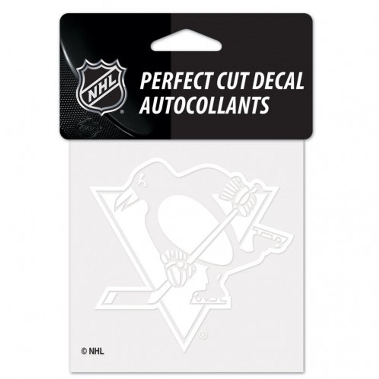 Pittsburgh Penguins Decal 4x4 Perfect Cut White - Sports Collectibles, Sports Memorabilia, Sports Fan Shop, Sports Gifts