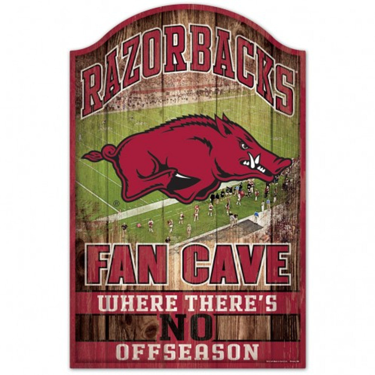Arkansas Razorbacks Sign 11x17 Wood Fan Cave Design - Special Order - Sports Collectibles, Sports Memorabilia, Sports Fan Shop, Sports Gifts