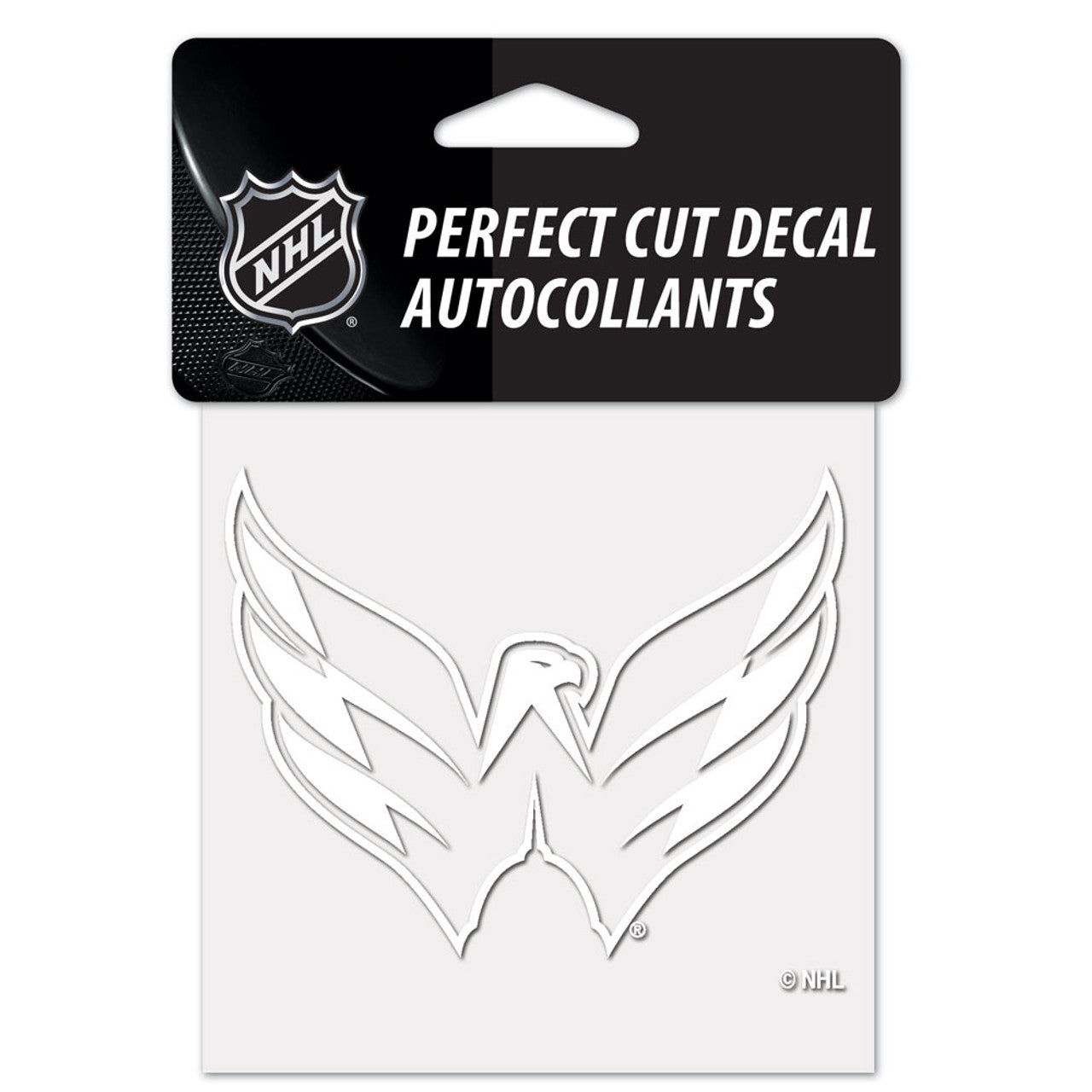 Washington Capitals Decal 4x4 Perfect Cut White - Sports Collectibles, Sports Memorabilia, Sports Fan Shop, Sports Gifts