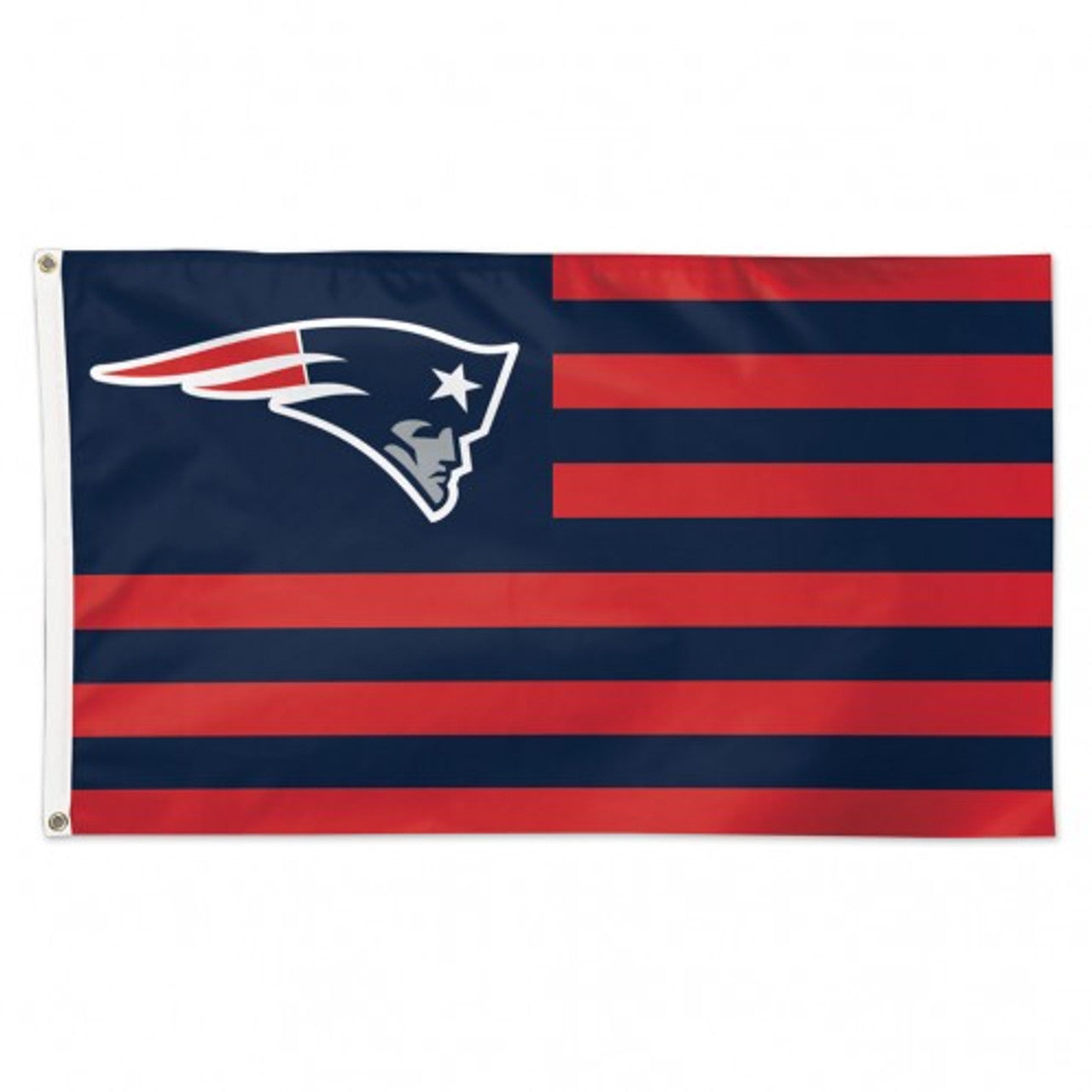 New England Patriots Flag 3x5 Deluxe Americana Design - Sports Collectibles, Sports Memorabilia, Sports Fan Shop, Sports Gifts