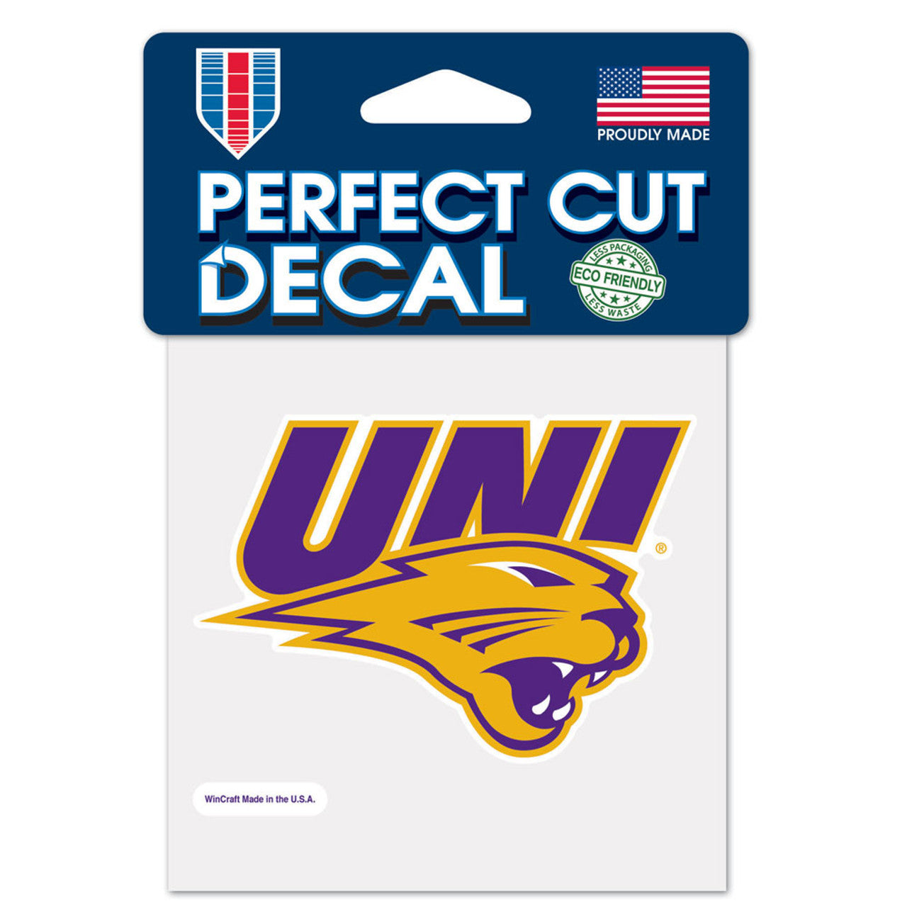 Northern Iowa Panthers Decal 4x4 Perfect Cut Color - Sports Collectibles, Sports Memorabilia, Sports Fan Shop, Sports Gifts