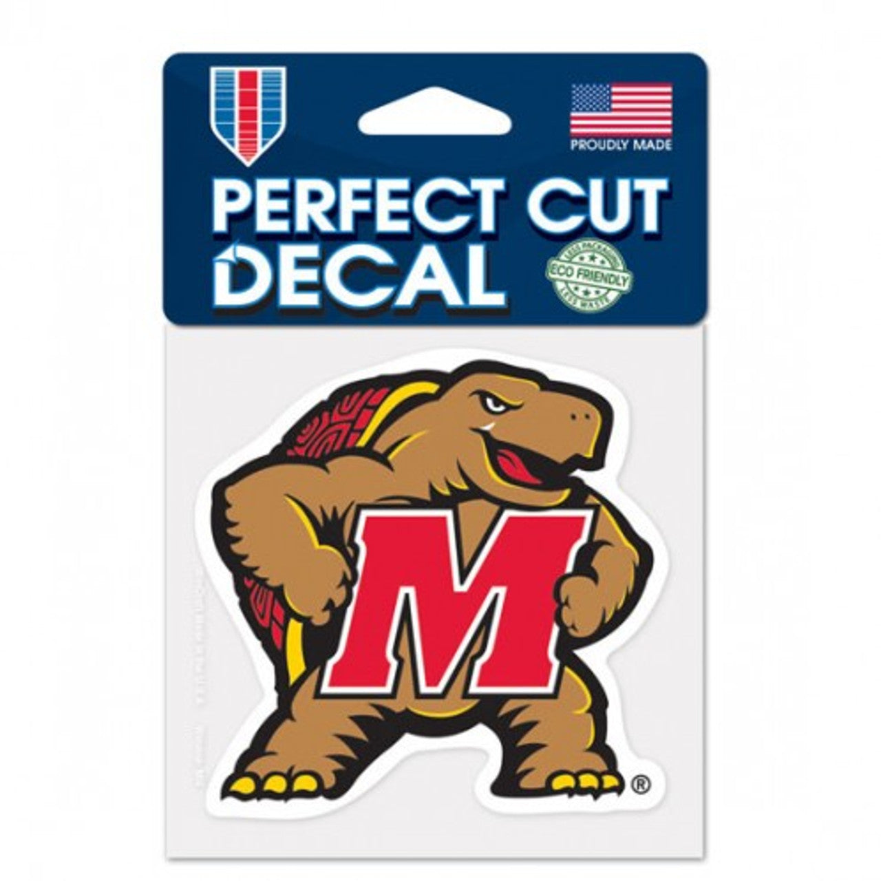 Maryland Terrapins Decal 4x4 Perfect Cut Color - Sports Collectibles, Sports Memorabilia, Sports Fan Shop, Sports Gifts