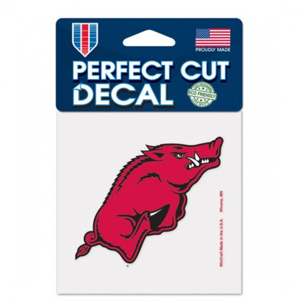 Arkansas Razorbacks Decal 4x4 Perfect Cut Color - Sports Collectibles, Sports Memorabilia, Sports Fan Shop, Sports Gifts