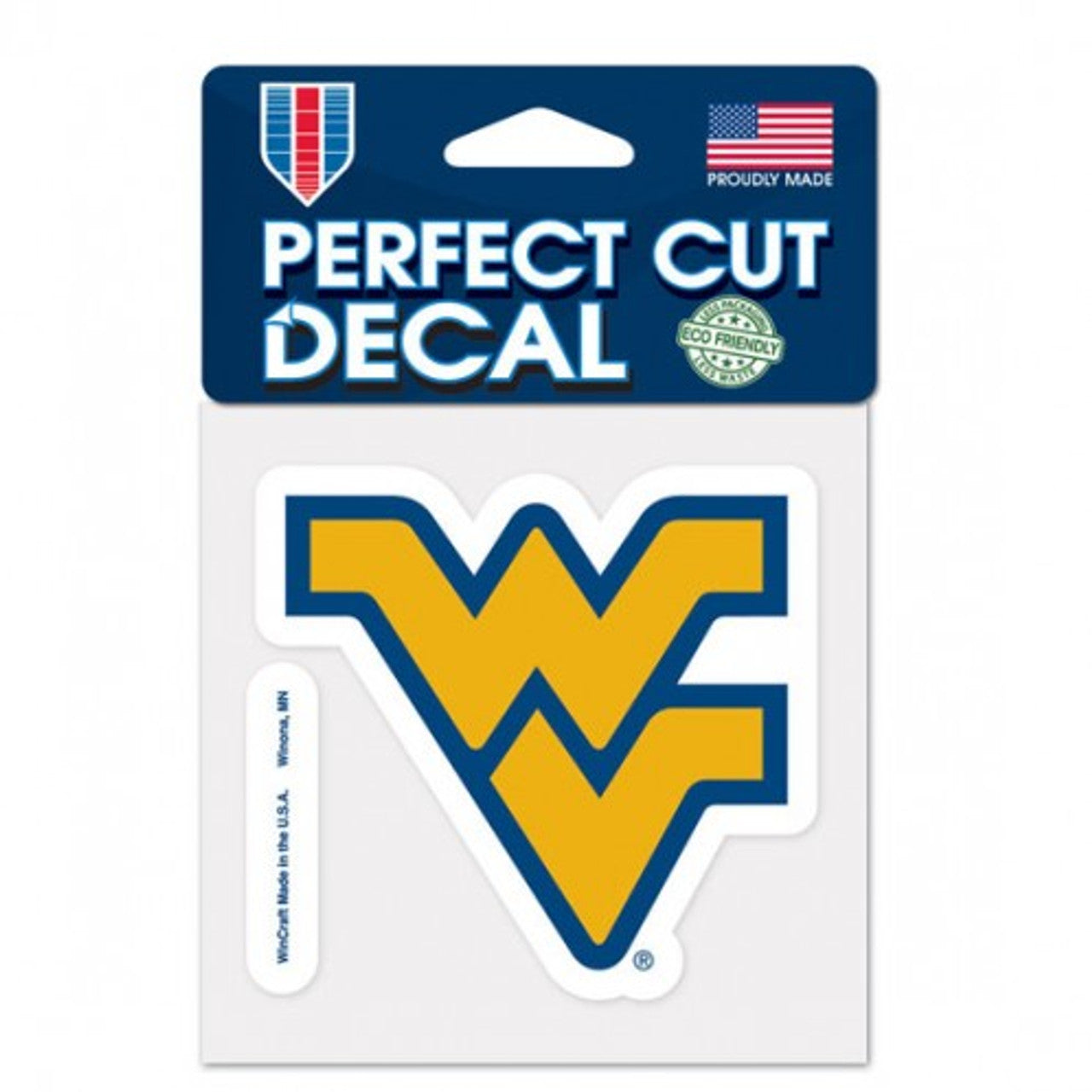 West Virginia Mountaineers Decal 4x4 Perfect Cut Color - Sports Collectibles, Sports Memorabilia, Sports Fan Shop, Sports Gifts