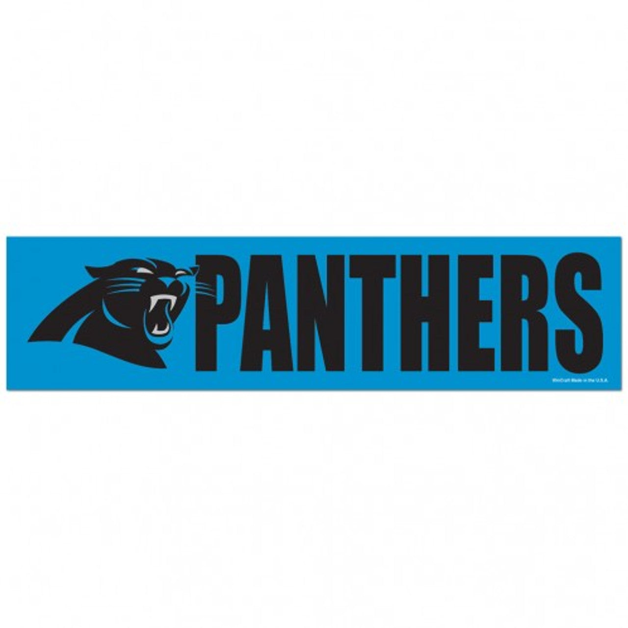 Carolina Panthers Decal 3x12 Bumper Strip Style - Sports Collectibles, Sports Memorabilia, Sports Fan Shop, Sports Gifts