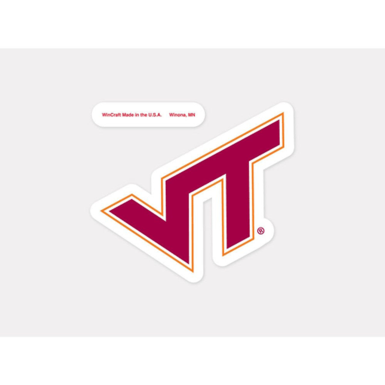 Virginia Tech Hokies Decal 4x4 Perfect Cut Color - Sports Collectibles, Sports Memorabilia, Sports Fan Shop, Sports Gifts