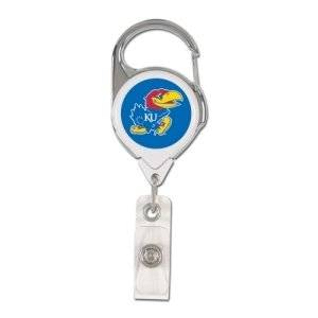 Kansas Jayhawks Badge Holder Premium Retractable - Sports Collectibles, Sports Memorabilia, Sports Fan Shop, Sports Gifts