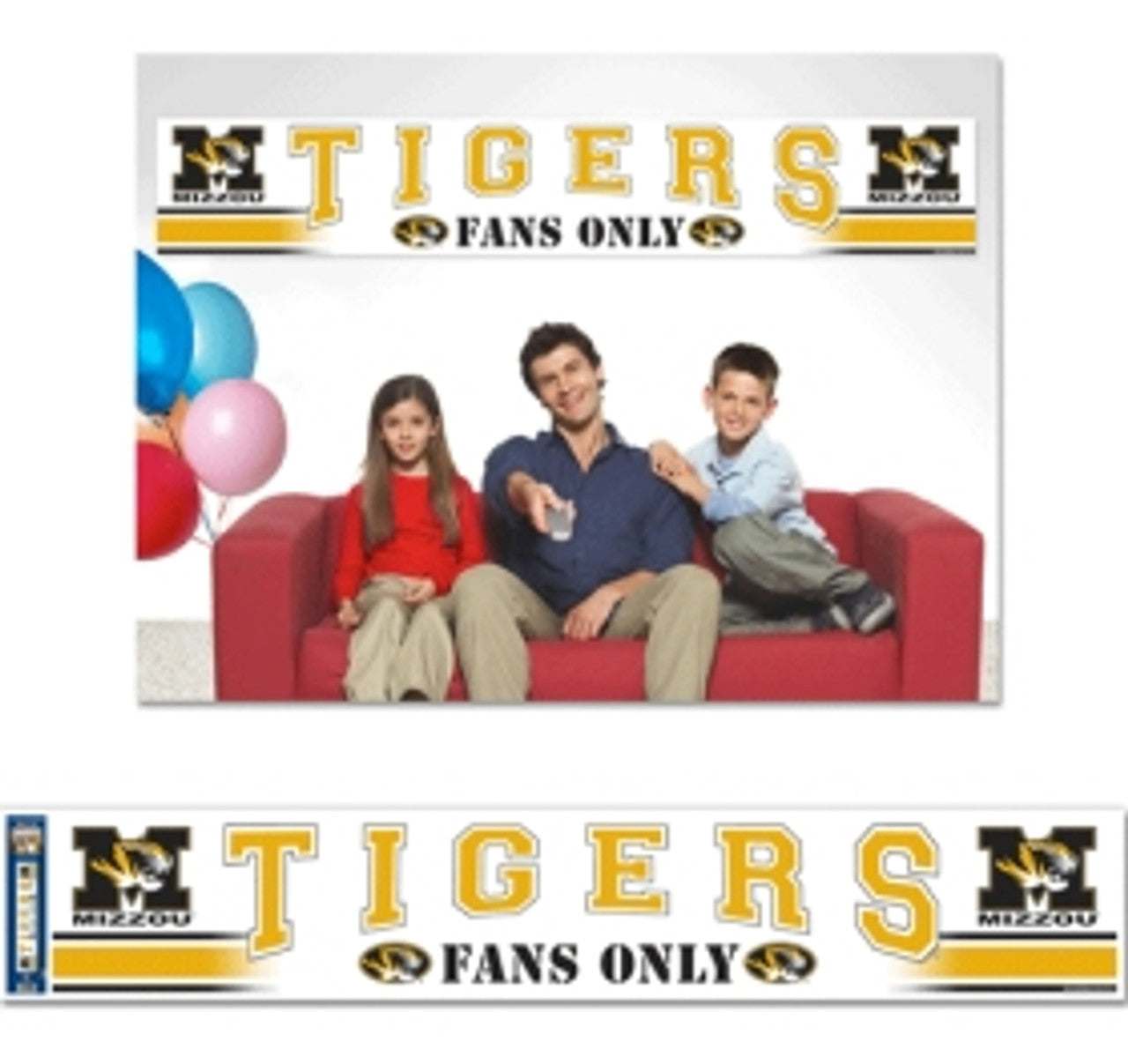 Missouri Tigers Banner 12x65 Party Style CO - Sports Collectibles, Sports Memorabilia, Sports Fan Shop, Sports Gifts