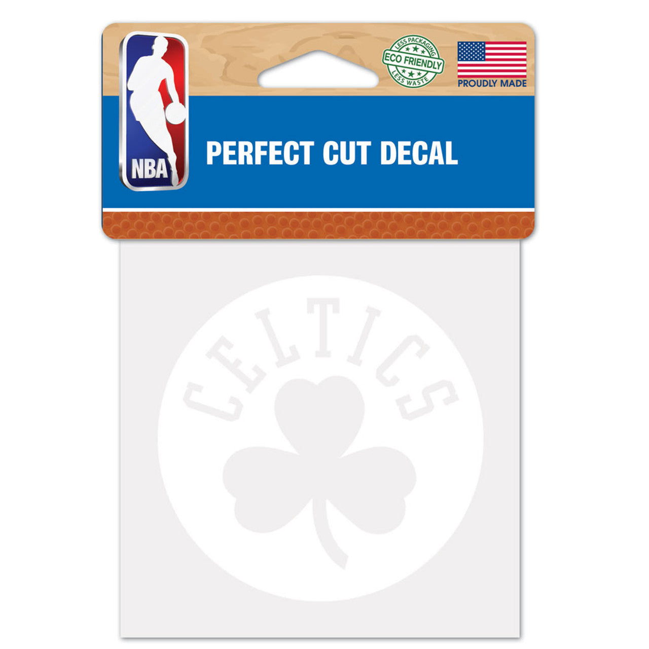 Boston Celtics Decal 4x4 Perfect Cut White - Sports Collectibles, Sports Memorabilia, Sports Fan Shop, Sports Gifts