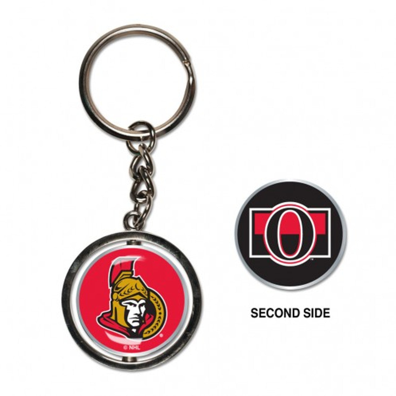 Ottawa Senators Key Ring Spinner Style - Special Order - Sports Collectibles, Sports Memorabilia, Sports Fan Shop, Sports Gifts