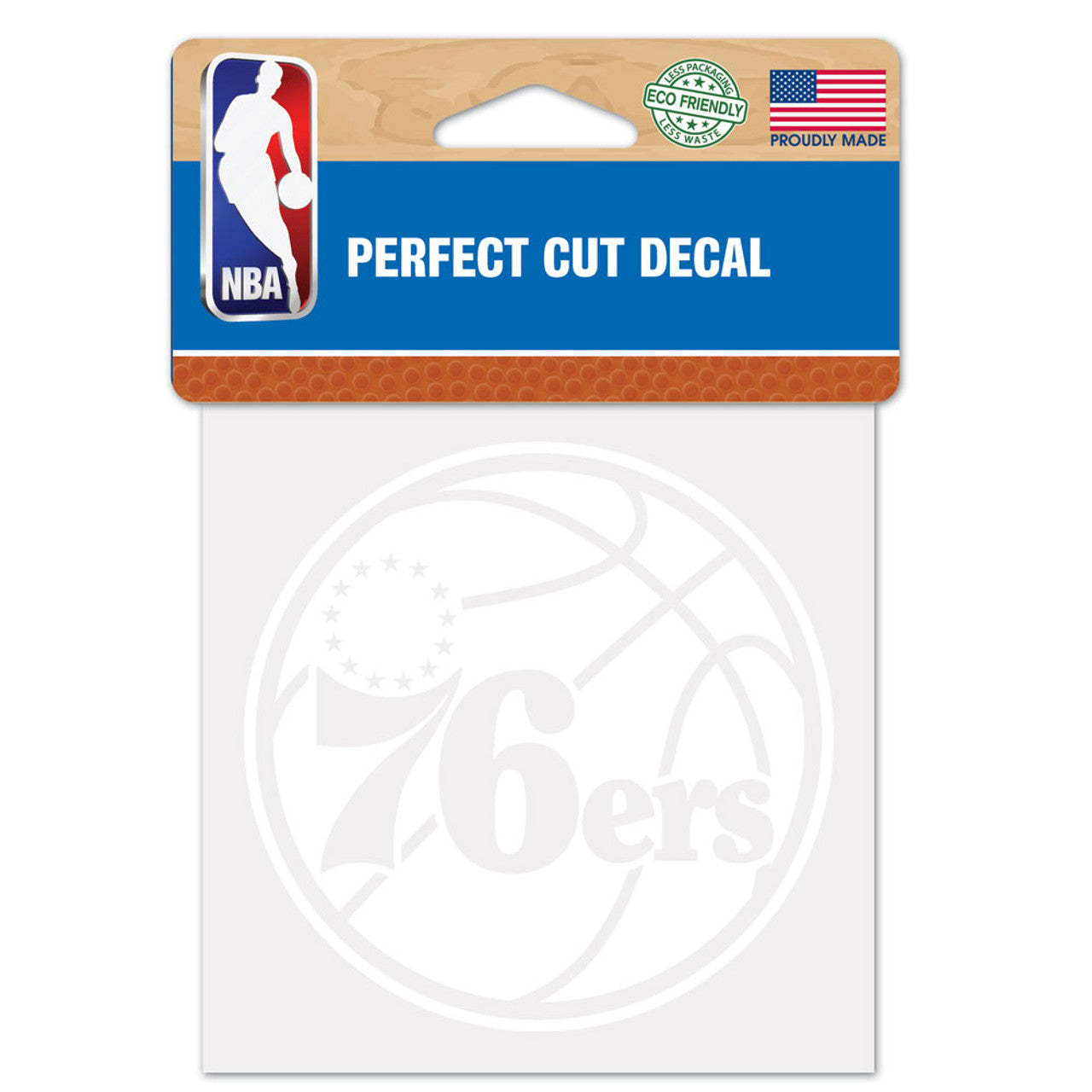 Philadelphia 76ers Decal 4x4 Perfect Cut White - Sports Collectibles, Sports Memorabilia, Sports Fan Shop, Sports Gifts