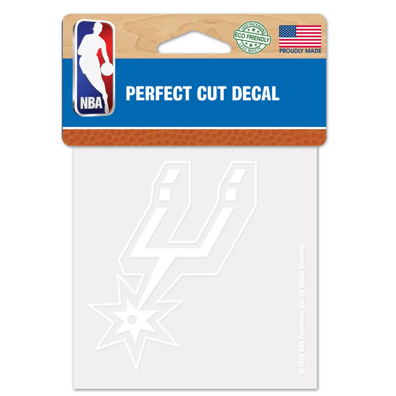 San Antonio Spurs Decal 4x4 Perfect Cut White - Sports Collectibles, Sports Memorabilia, Sports Fan Shop, Sports Gifts