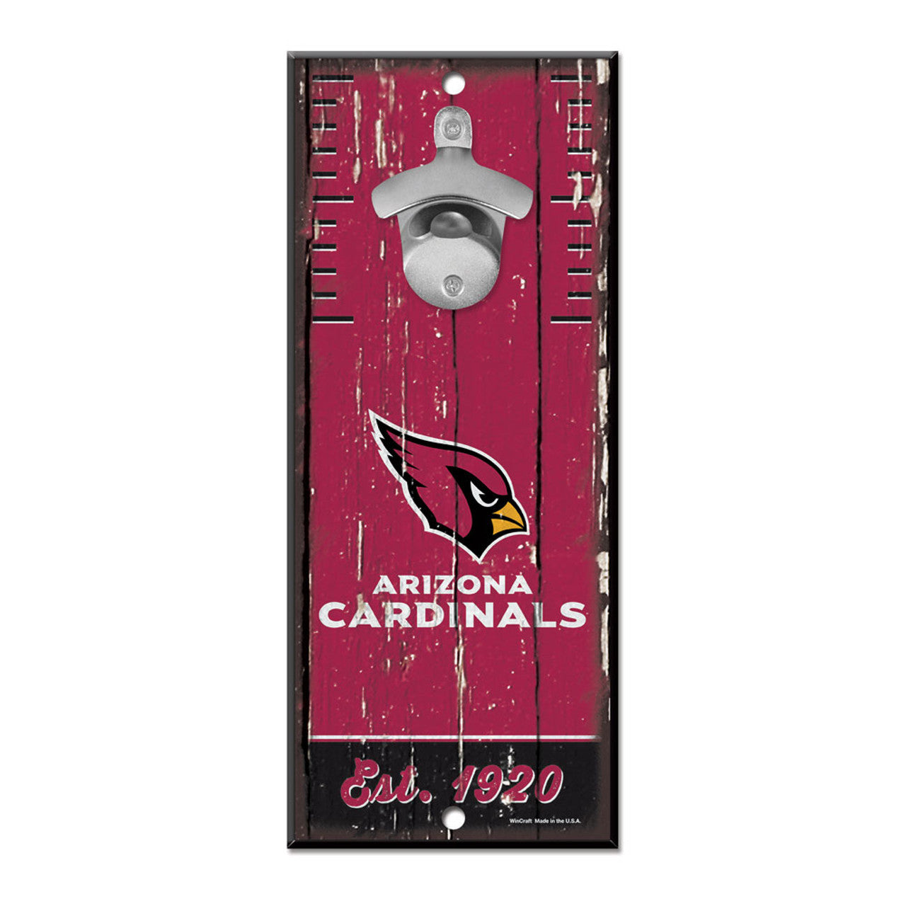 Arizona Cardinals Sign Wood 5x11 Bottle Opener - Sports Collectibles, Sports Memorabilia, Sports Fan Shop, Sports Gifts