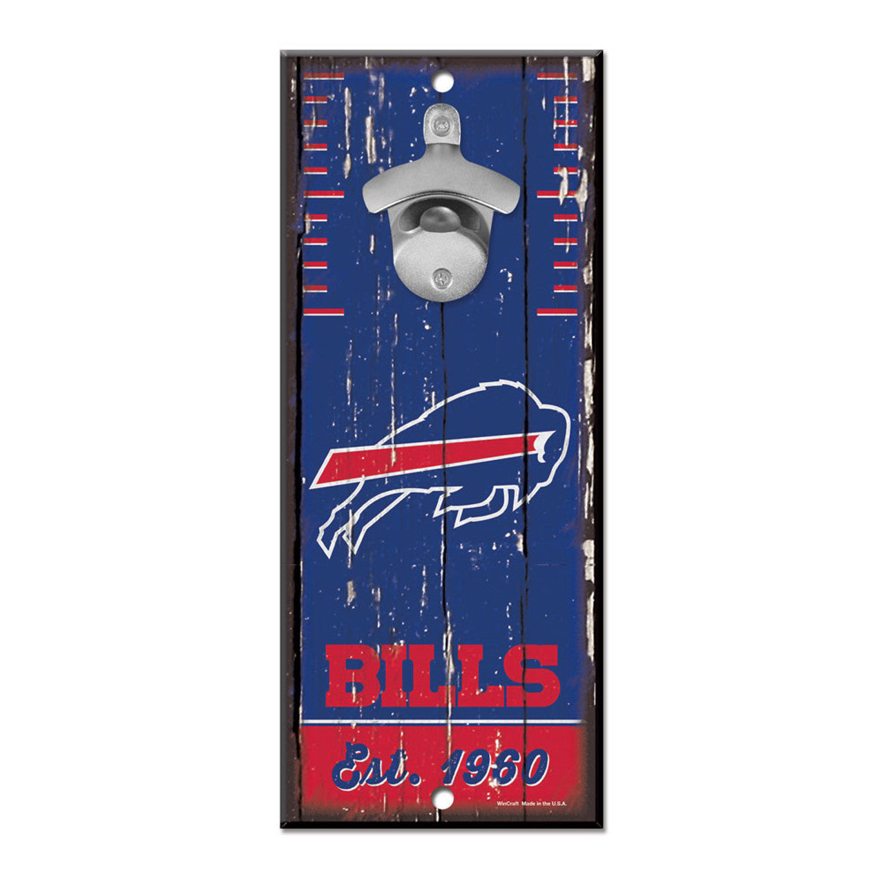 Buffalo Bills Sign Wood 5x11 Bottle Opener - Sports Collectibles, Sports Memorabilia, Sports Fan Shop, Sports Gifts