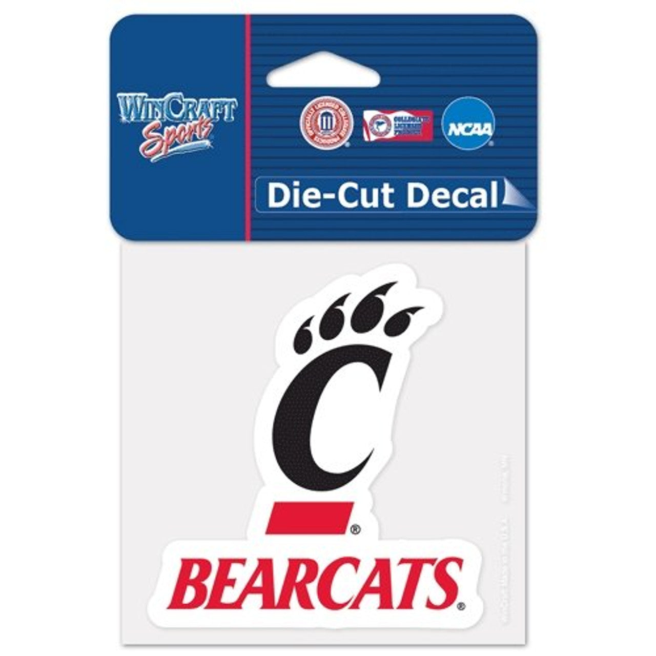 Cincinnati Bearcats Decal 4x4 Perfect Cut Color - Sports Collectibles, Sports Memorabilia, Sports Fan Shop, Sports Gifts
