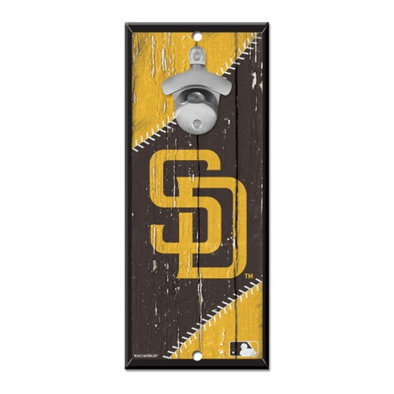 San Diego Padres Sign Wood 5x11 Bottle Opener - Special Order - Sports Collectibles, Sports Memorabilia, Sports Fan Shop, Sports Gifts