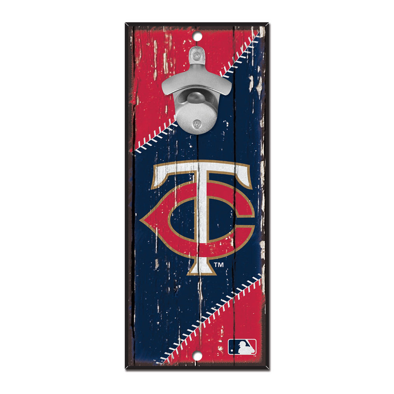 Minnesota Twins Sign Wood 5x11 Bottle Opener - Sports Collectibles, Sports Memorabilia, Sports Fan Shop, Sports Gifts