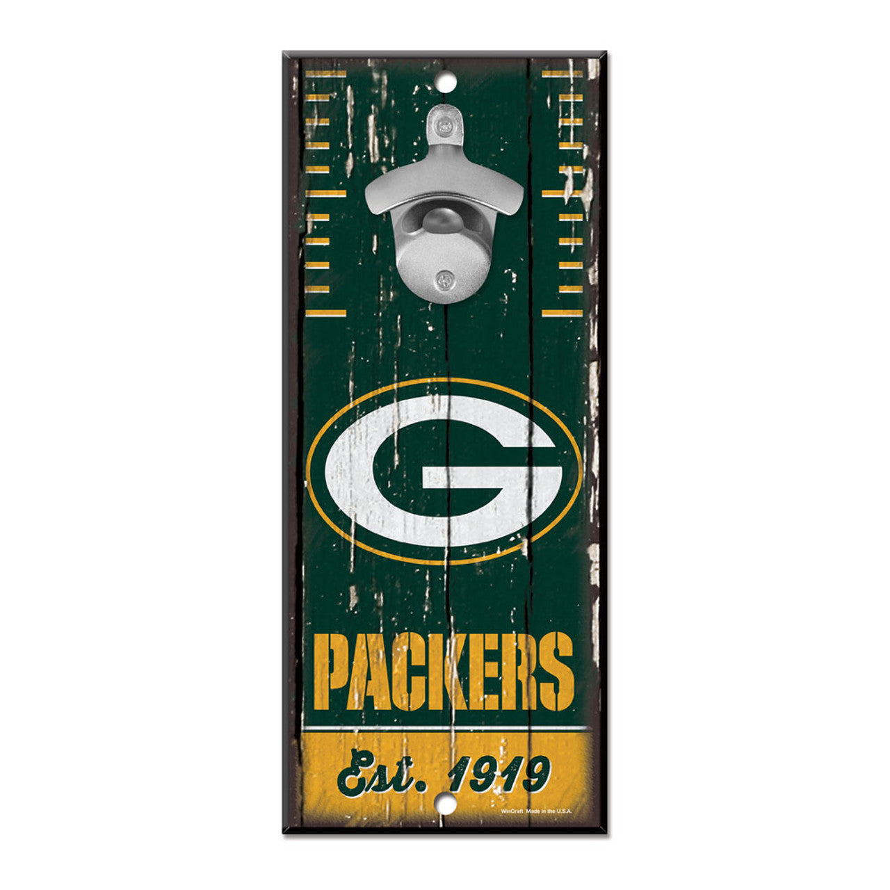 Green Bay Packers Sign Wood 5x11 Bottle Opener - Sports Collectibles, Sports Memorabilia, Sports Fan Shop, Sports Gifts