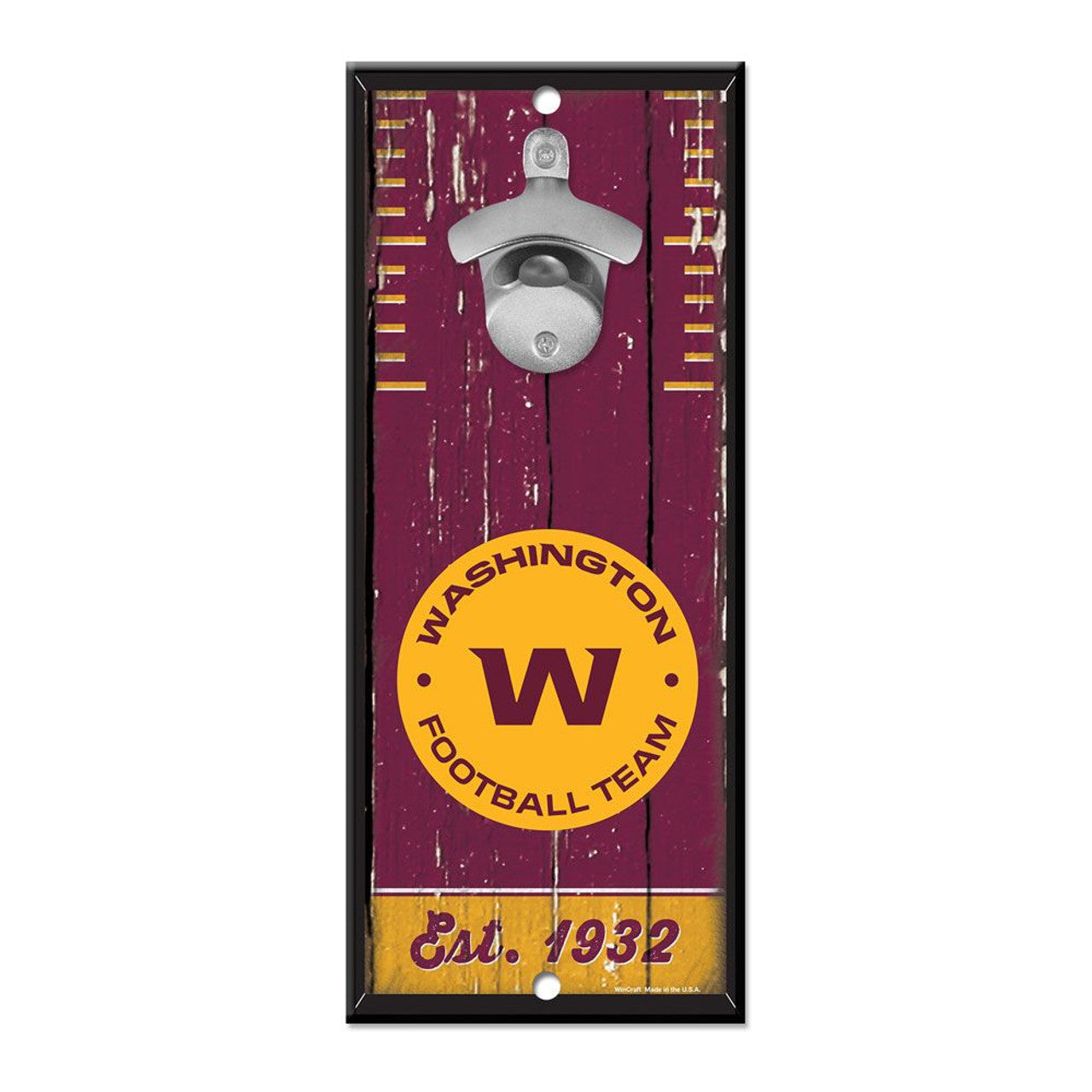 Washington Football Team Sign Wood 5x11 Bottle Opener - Sports Collectibles, Sports Memorabilia, Sports Fan Shop, Sports Gifts