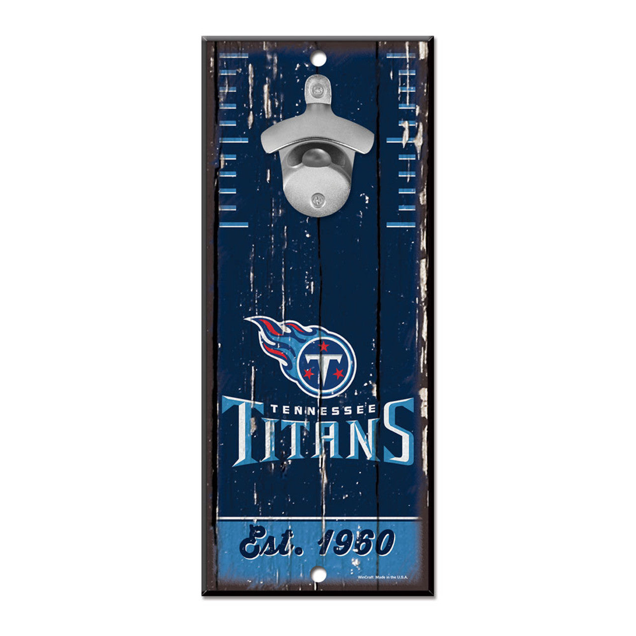 Tennessee Titans Sign Wood 5x11 Bottle Opener - Sports Collectibles, Sports Memorabilia, Sports Fan Shop, Sports Gifts