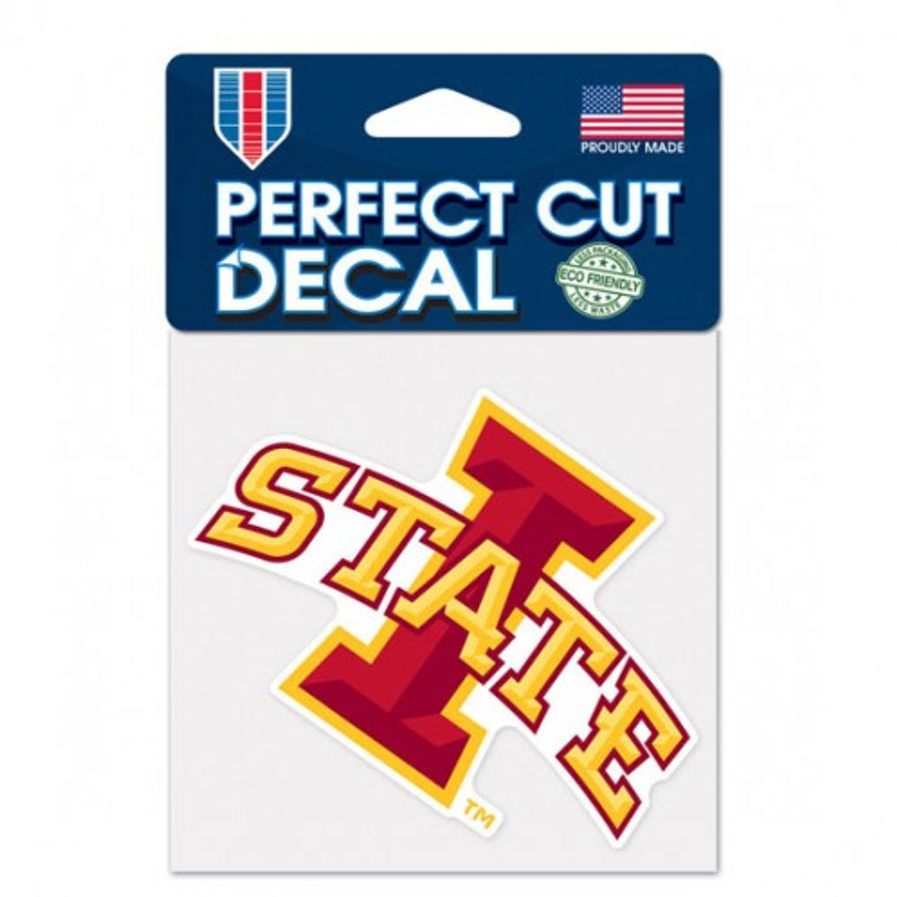 Iowa State Cyclones Decal 4x4 Perfect Cut Color - Sports Collectibles, Sports Memorabilia, Sports Fan Shop, Sports Gifts